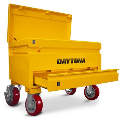 site tool metal boxes|site tool box on wheels.